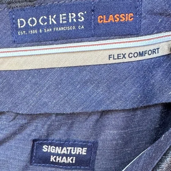 DOCKERS Comfort Waist Pleated Pants 40x30 - Picture 5 of 7